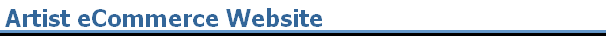 Artist eCommerce Website Artist eCommerce Website