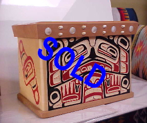 Hard-carved Northwestern-style trunk Hard-carved Northwestern-style trunk